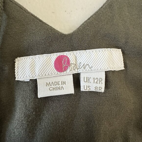 Boden Marcia Maxi Dress Green Floral Embroidered Size 8 - Picture 9 of 12